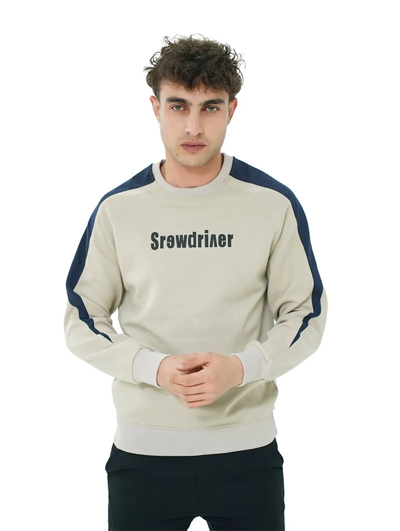 Sweat col rond imprimé devant